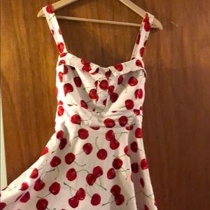 Cherry Foldover Pinup Dress